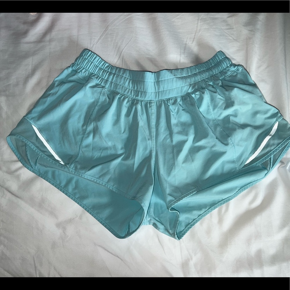 Light blue hotty hot shorts